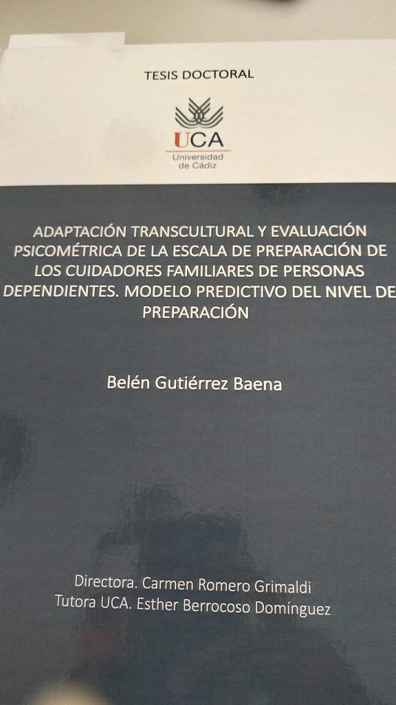 Título de la Tesis:  “Adaptación transcultural y evaluación psicométrica de la escala de pr...