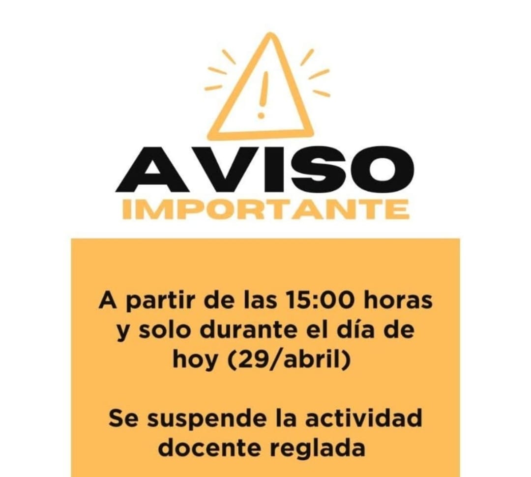 Aviso importante