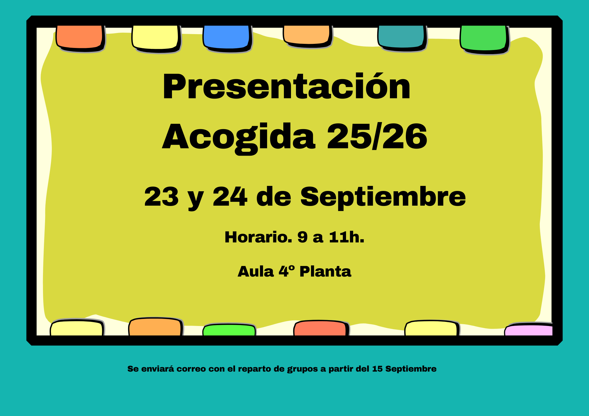 Presentación alumnado primer curso Enfermería